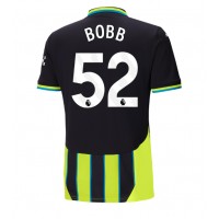 Manchester City Oscar Bobb #52 Fußballbekleidung Auswärtstrikot 2024-25 Kurzarm